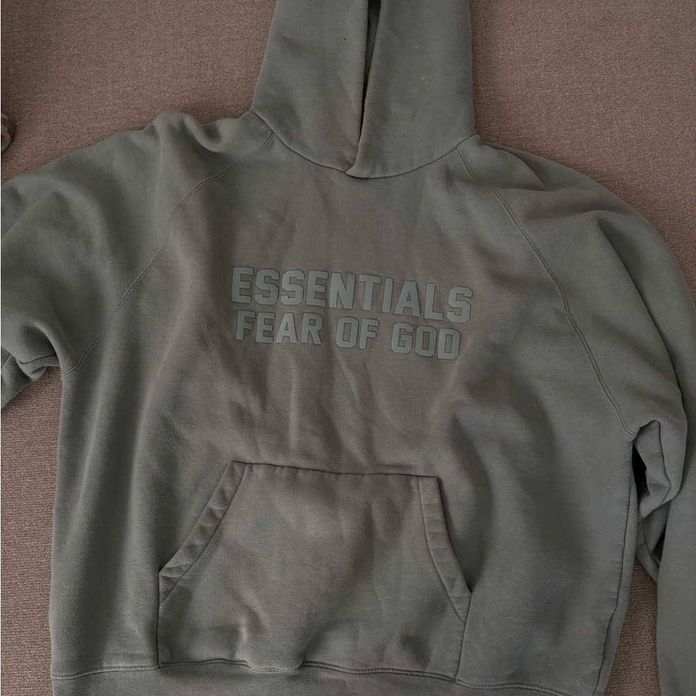 Fear of God Essentials Gray Hoodie